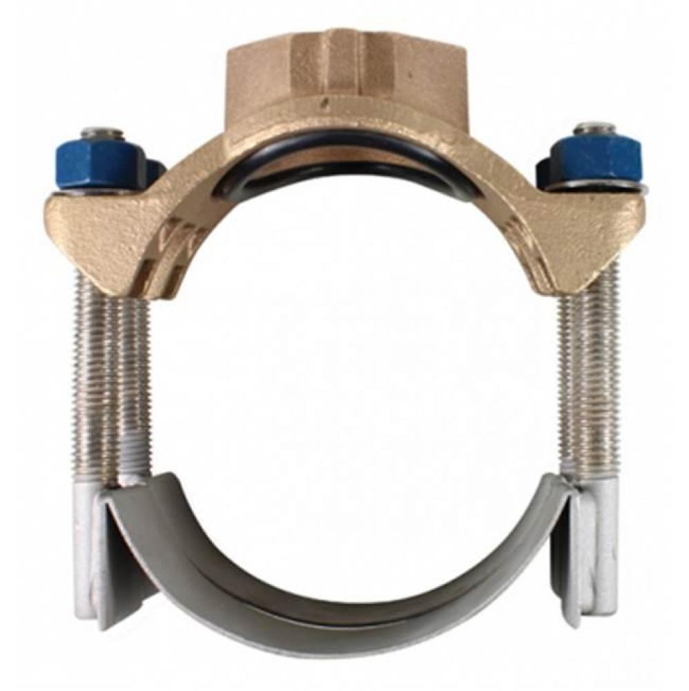 3856 8X3/4 SS DBL STRAP SADDLE 9.05 X FNPT