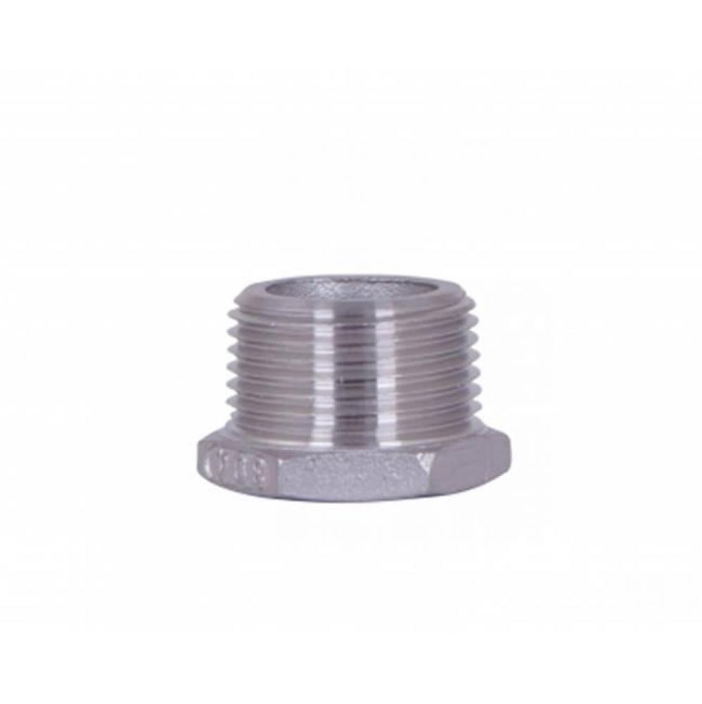 2206SS 2 1/2X1 1/4 HEX REDUCING BUSHING SS 304