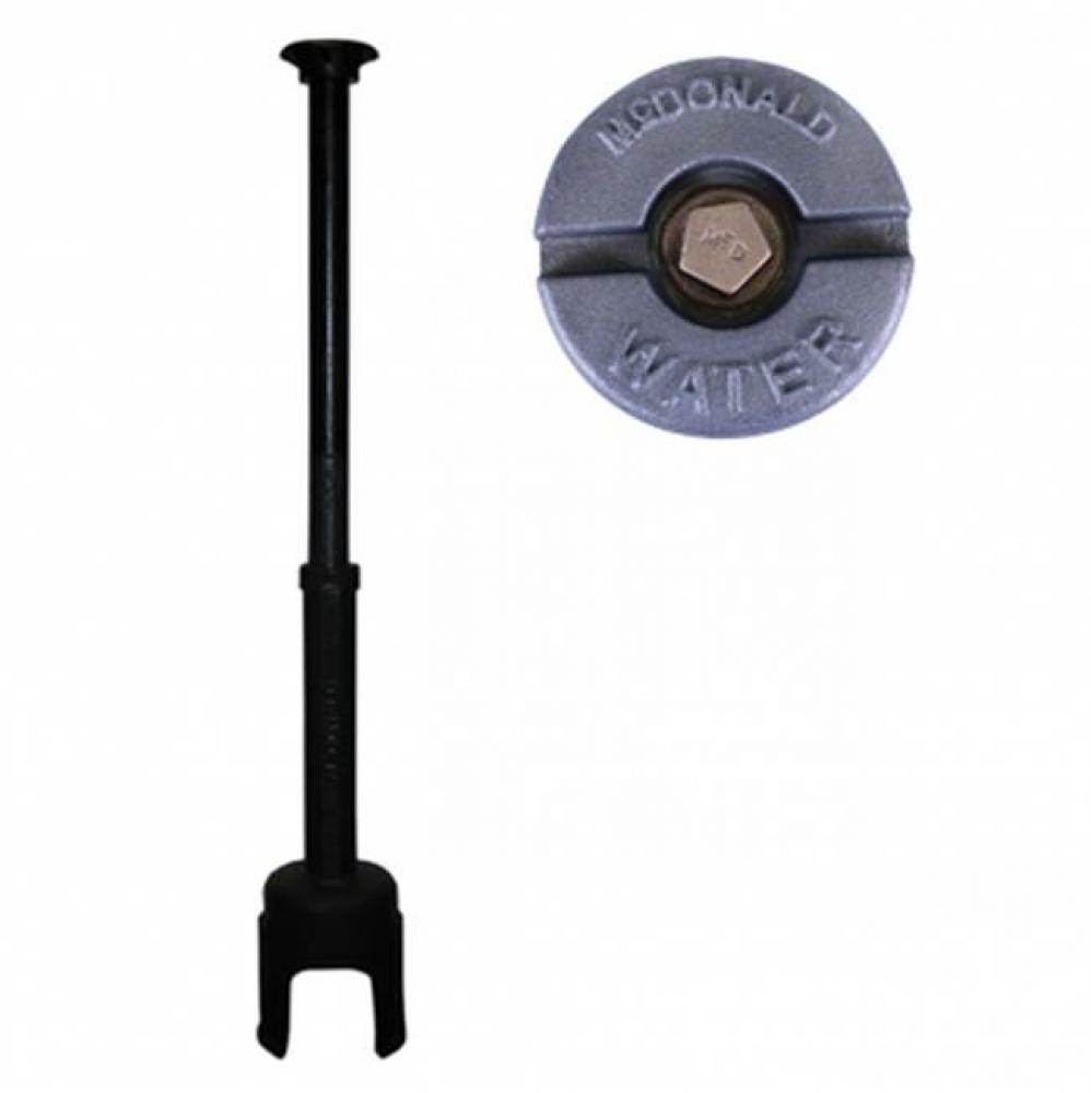 5602 5 ARCH CURB BOX PENTAGON LID W/5674 42 ROD 1 UPPER LG BASE