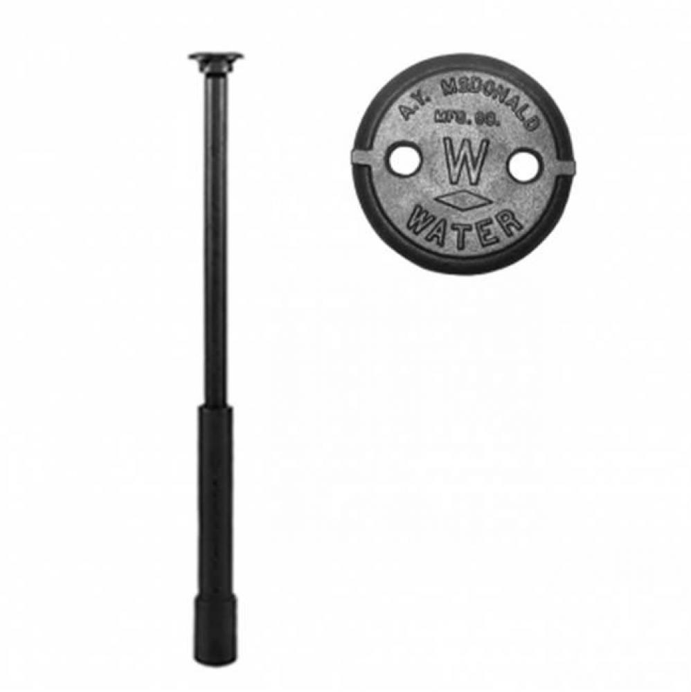 5612 3 MINN CURB BOX 2 HOLE LID W/5660 18 ROD 1 UPPER 1.5 TAP