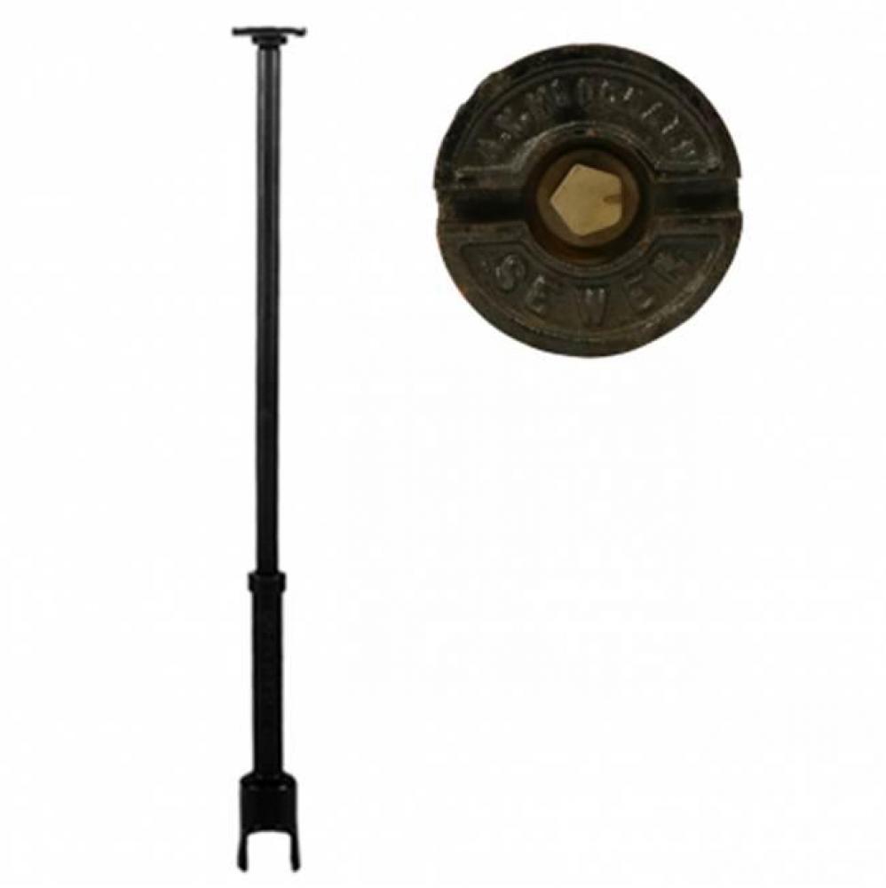 5604PS 3 ARCH CURB BOX PENTAGON SEWER LID 1.25 UPPER SM BASE