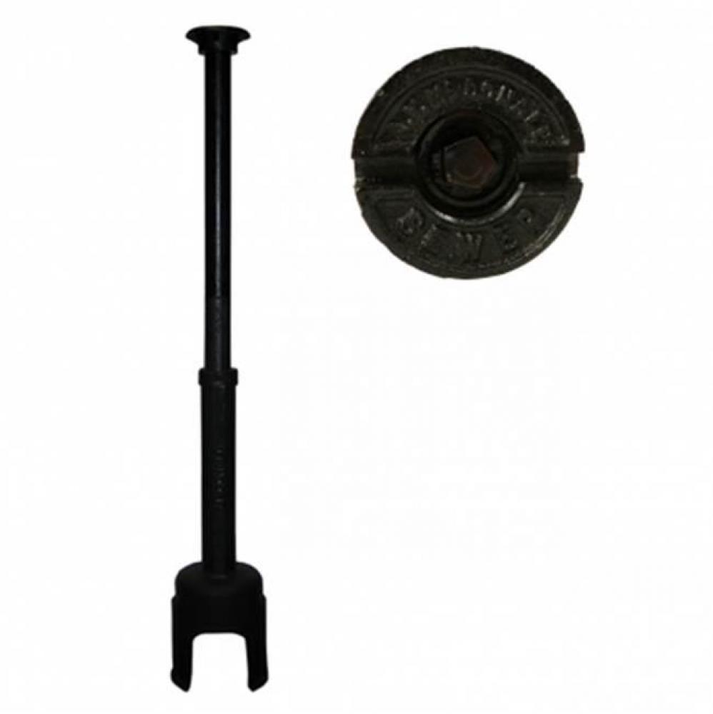 5600PS 5 1/2 ARCH CURB BOX PENTAGON SWR LID 1.25 UPPER LG BASE