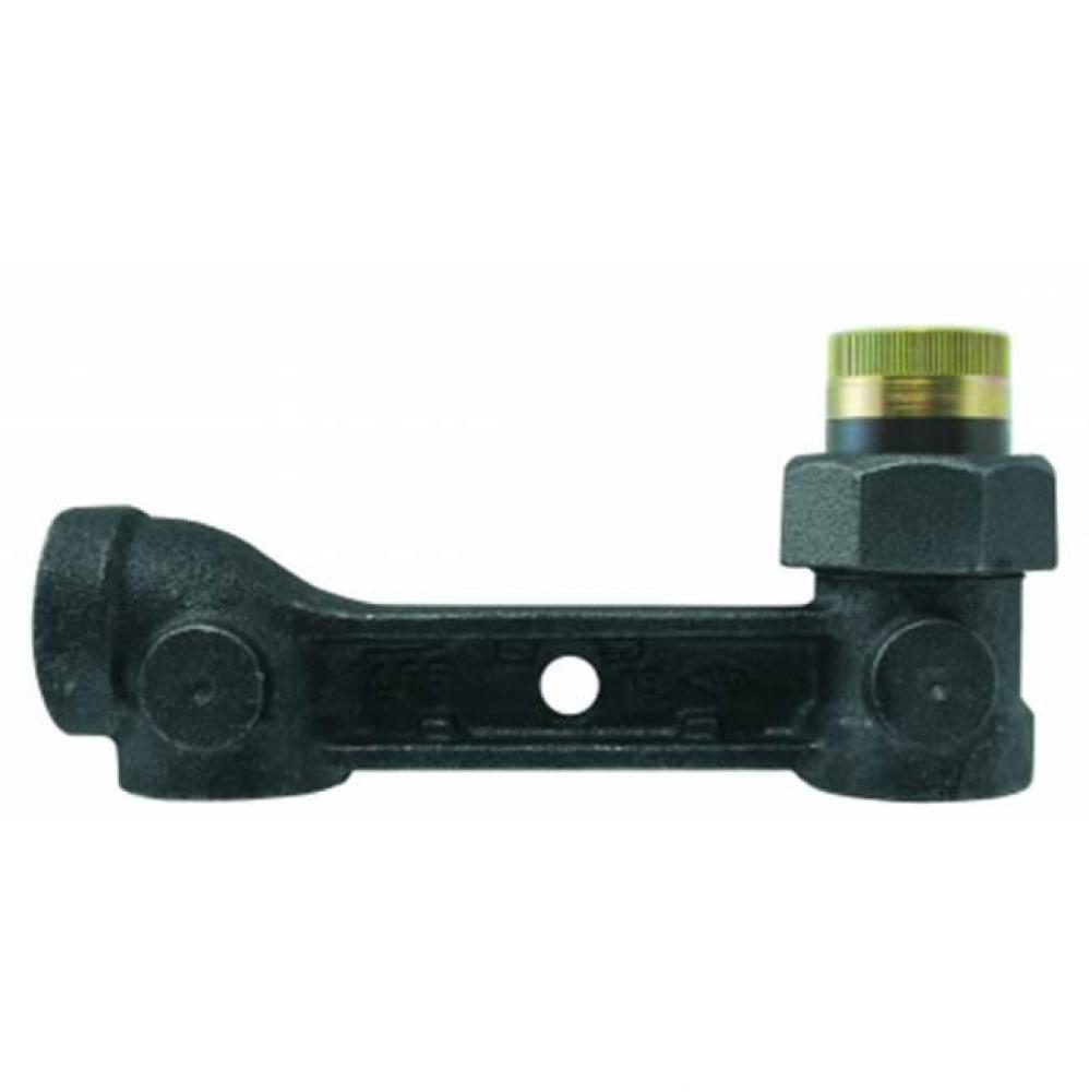 6614-F-- 3/4X3/4X3/4 BLK HxV INS METERBAR 6 C-C