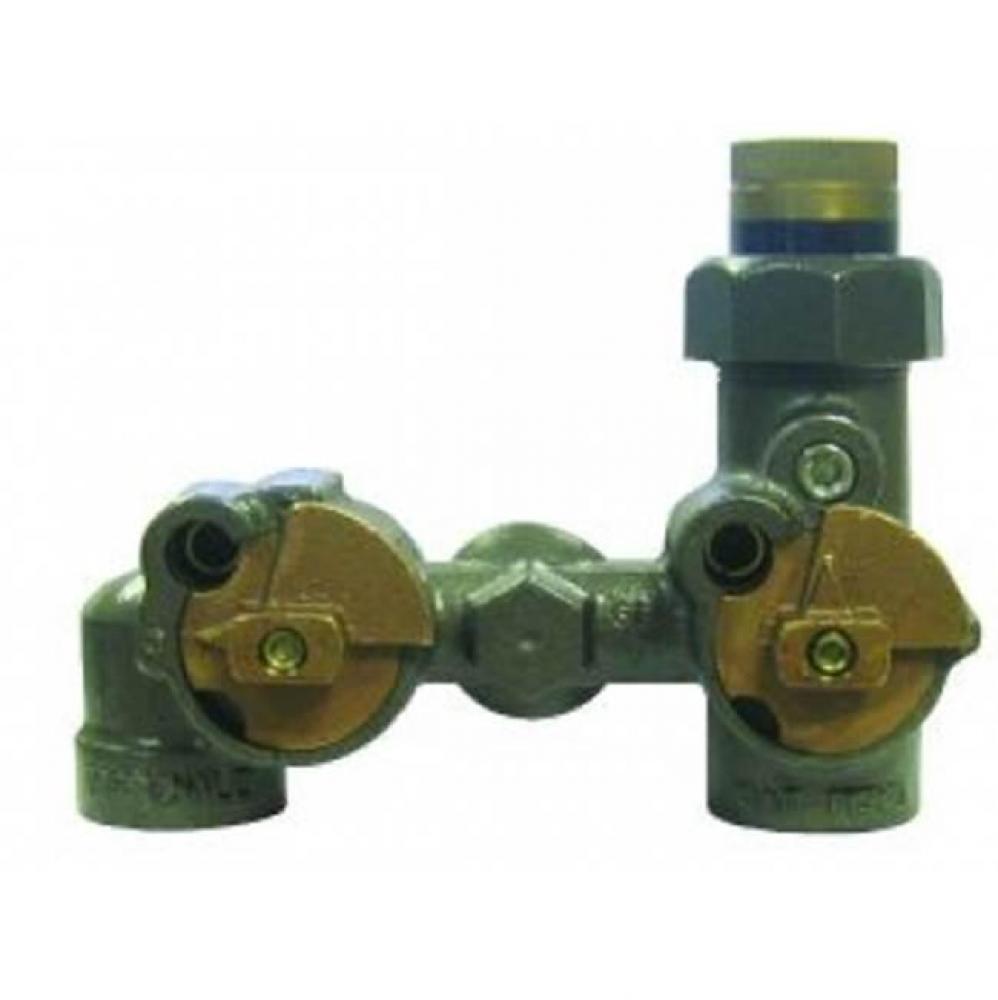 6312-EFD 3/4X3/4X3/4 BLK BxV INS PV BYPASS METERBAR 6 C-C 5 lb