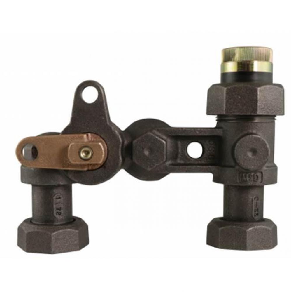 6722LCCDH- 1X1 1A BLK BxV INS PV METERBAR 6 C-C 2 lb