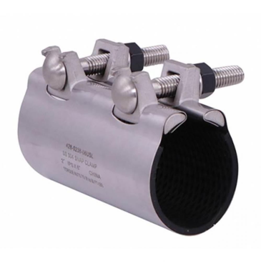 428-0238-12USL SS PATCH CLAMP WITH CAST SS LUG 2 IPSx12