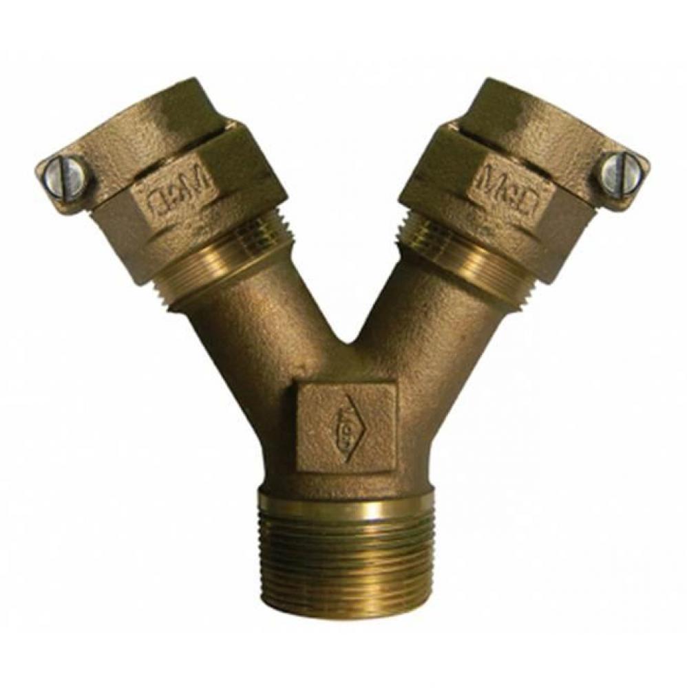 708Y2M2 1 1/2X1 Y-BRANCH MNPT X (TWO) CTS -NL