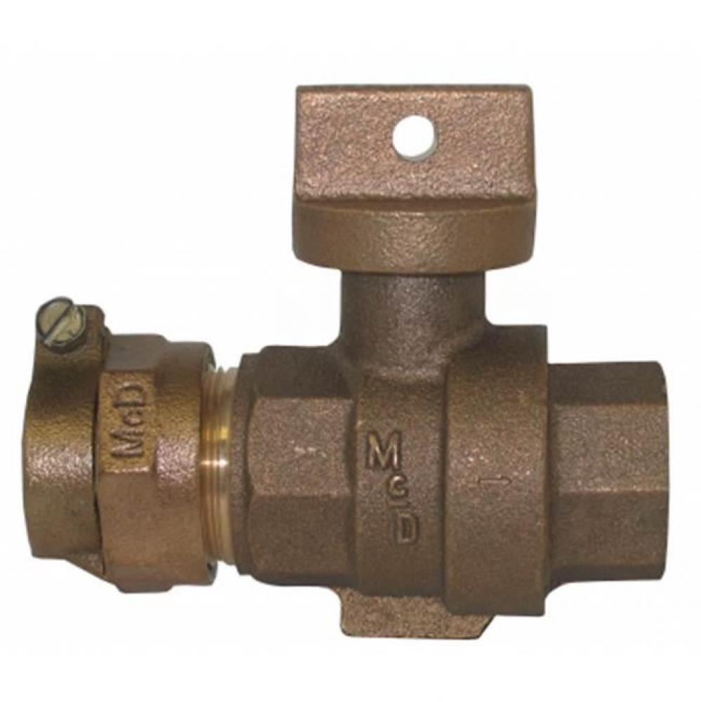 76002-22 3/4 STOP&DRAIN BALL CURB CTSxFNPT-NL