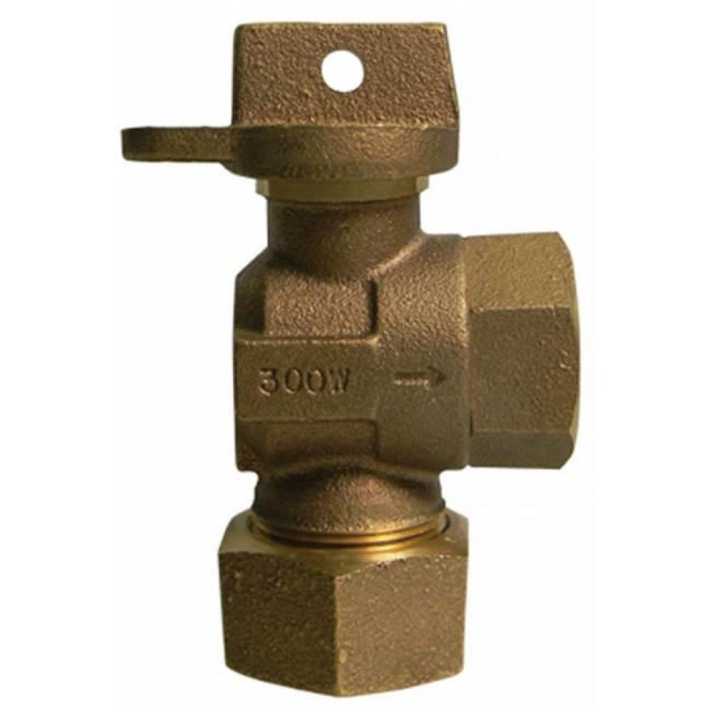 74646BT 1X3/4 ANGLE BALL CURB SP CTS X FNPT-NL