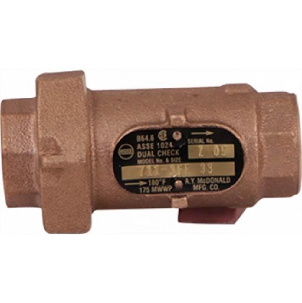 711-3FE 11 INLINE DLCHK 1/2 FNPTx1/2 FNPT-NL