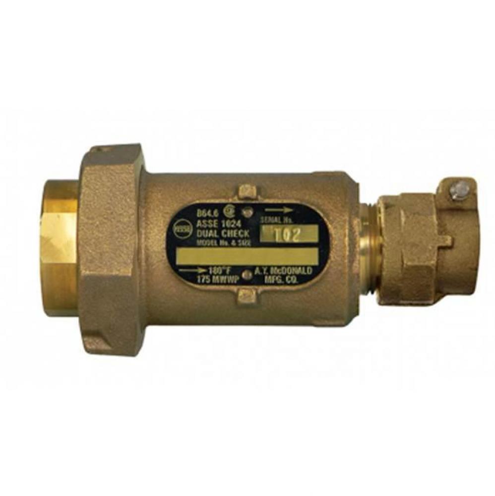 711-3N2 33 INLINE DLCHK 5/8 METERx3/4 CTS-NL