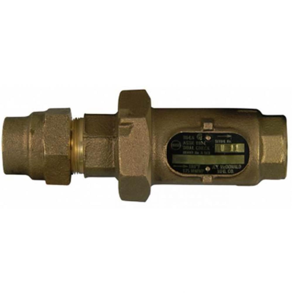 711-3GE 33 INLINE DLCHK 3/4 CTSx3/4 FNPT-NL