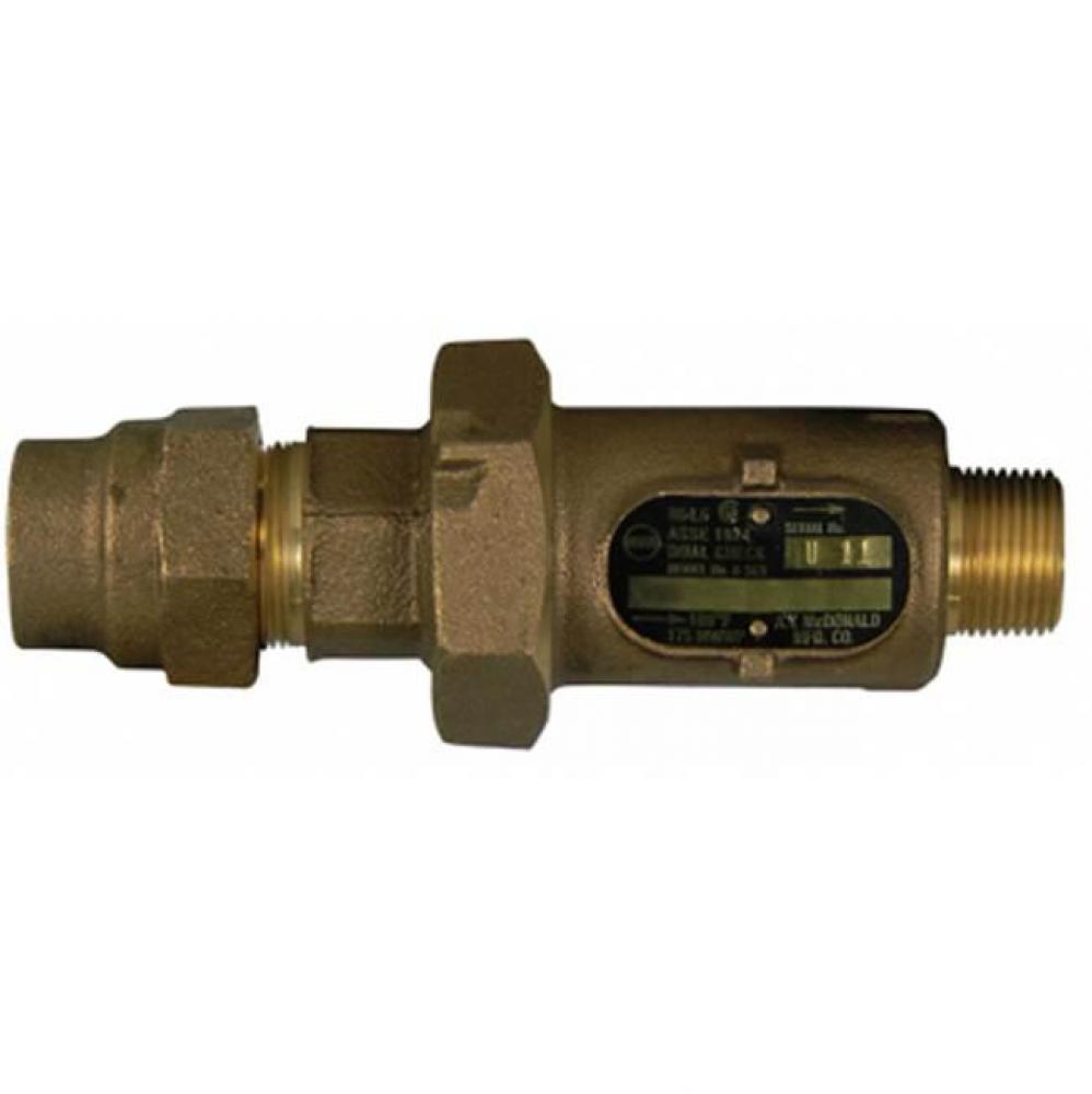 711-3GP 33 INLINE DLCHK 3/4 CTSx3/4 MNPT-NL