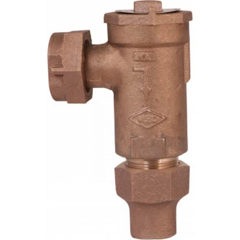 712-3HE 33 ANGLE DCHK 5/8 METERx3/4 FNPT-NL