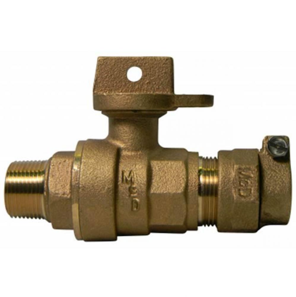 76107W-22 3/4 BALL CURB CTS X MNPT - NL