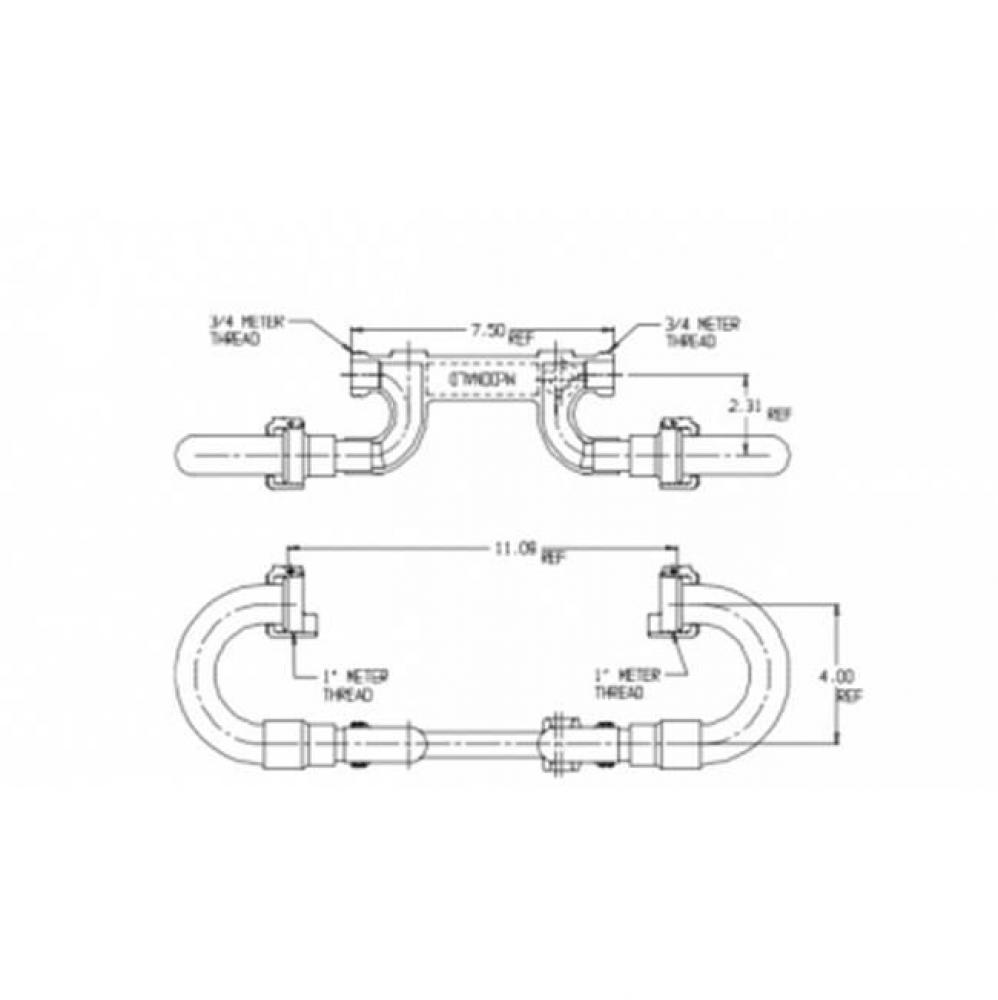 717B404XX-- LOW RISE RSTR MNUTxMNUT 5/8X3/4BB
