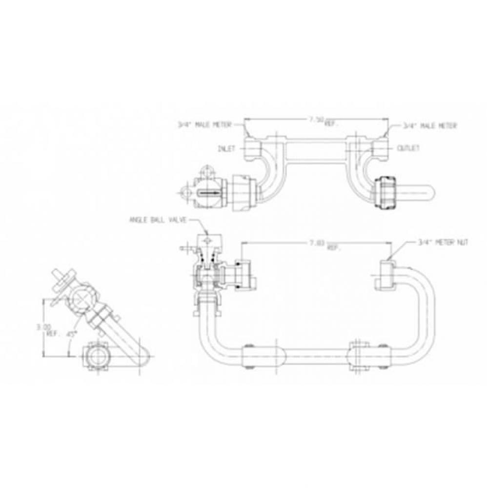 717-203WX-- X45 LOW RISE RESETTER SPBVxM NUT