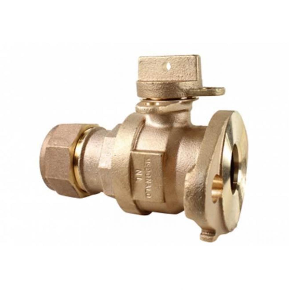 76100MWQ 3/4X3/4X5/8 BALL VALVE CTS X METER - NL