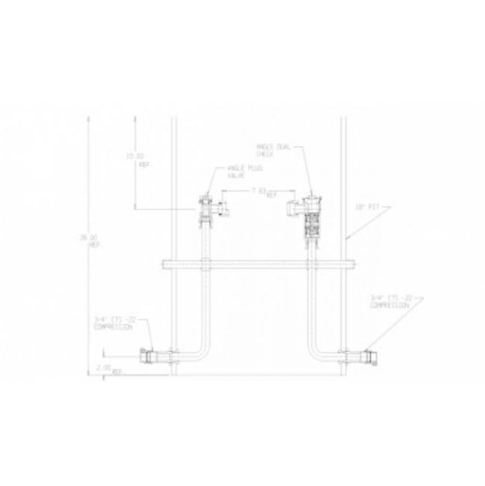 780-236LDPP 33X18X995 SGL RISER PIT PV X FPDCK -NL
