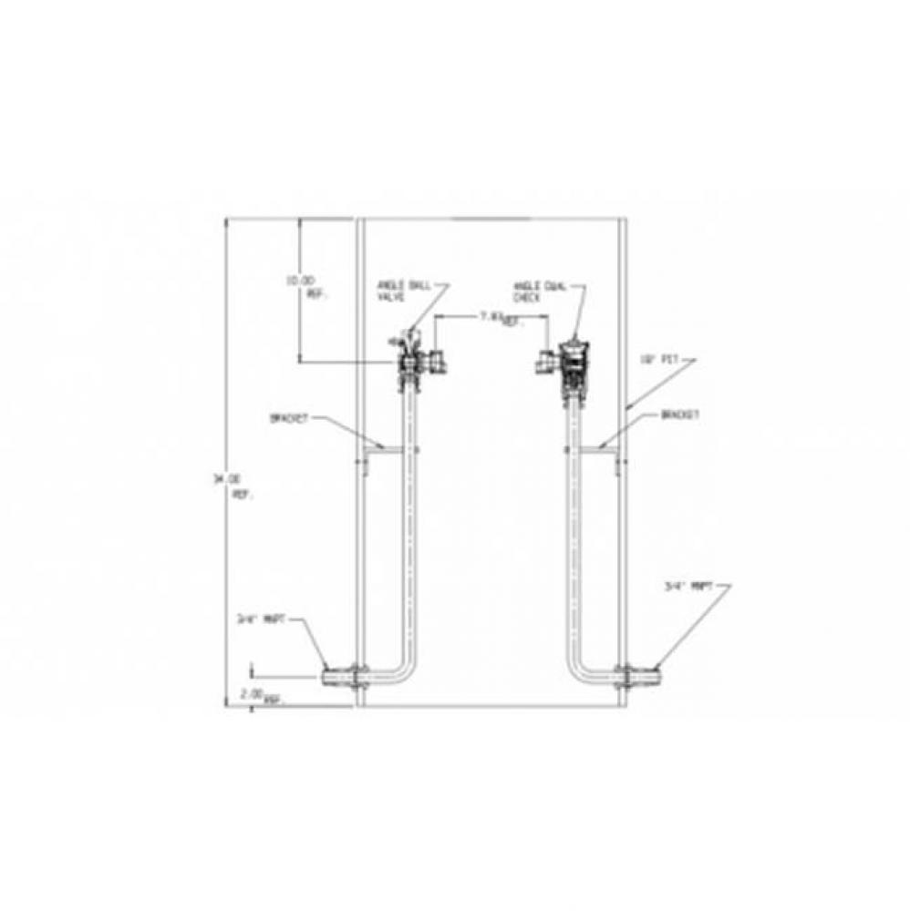 786-248WDPP 33X18 SGL RISER PIT BRKT SPBV X FPDCK NL