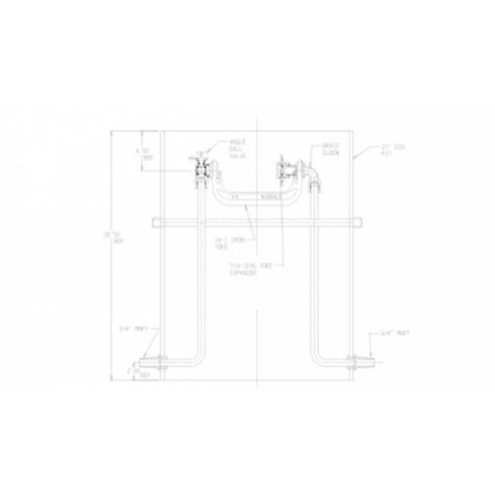 783W136WEPP 33X21 W STYLE YOKE RISER PIT SPBVxELL