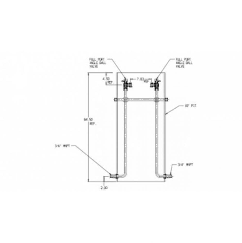 780W272JJPP 33X18X478 W STYLE RISER PIT FPBVxFPBV