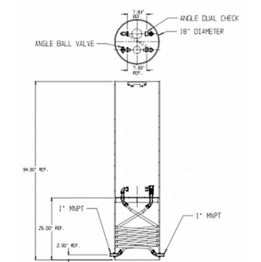 792D272KFPP 440X18X7.50 TAN COIL FPBVxFPDCK MNPTxMNPT