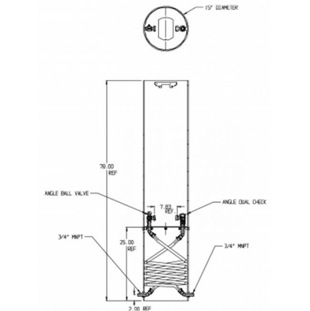 790-260KFPP 330X15X429 SGL COIL FPBVxFPDCK MNPTxMNPT
