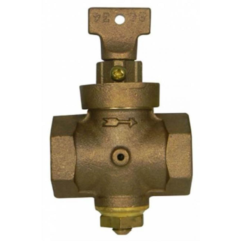 72832T 1 STOP & DRAIN W/CHECK W/T HNDL