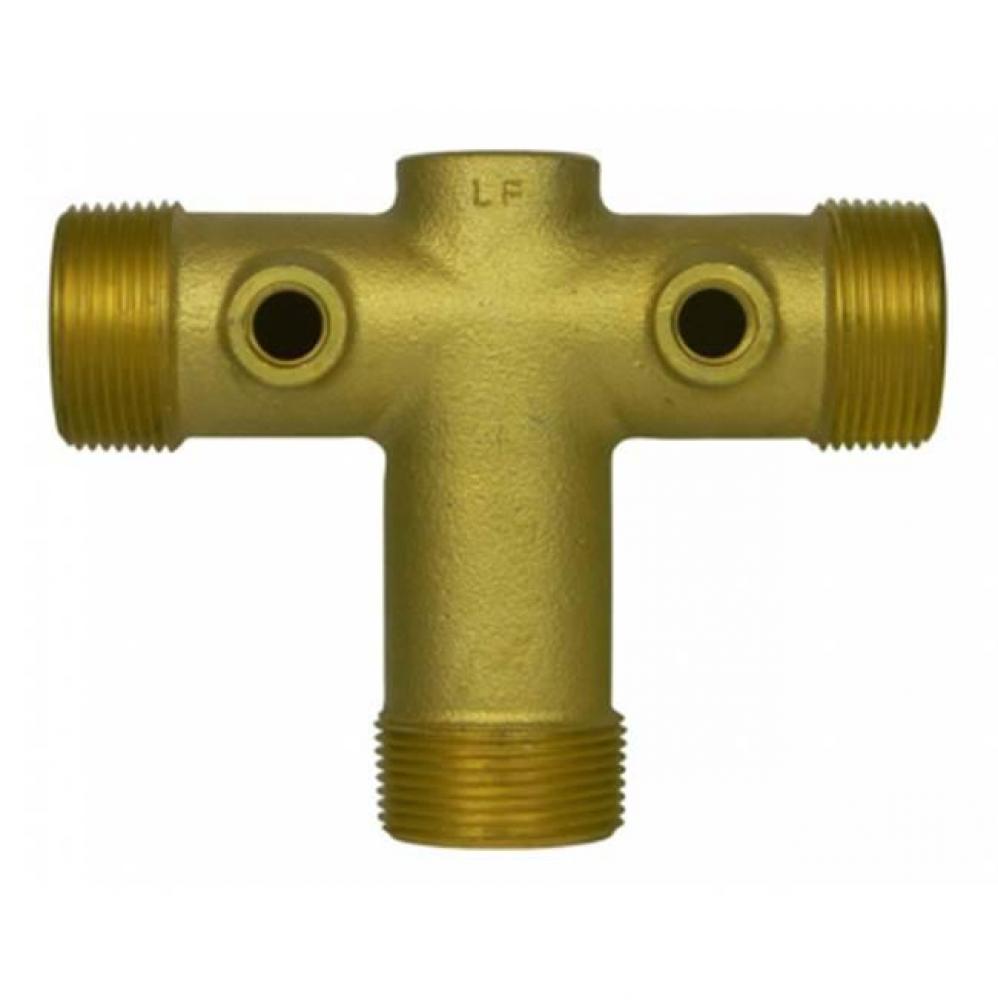 72044SP 1 1/4X4 1/2 TANK TEE-1 HOLE-NL