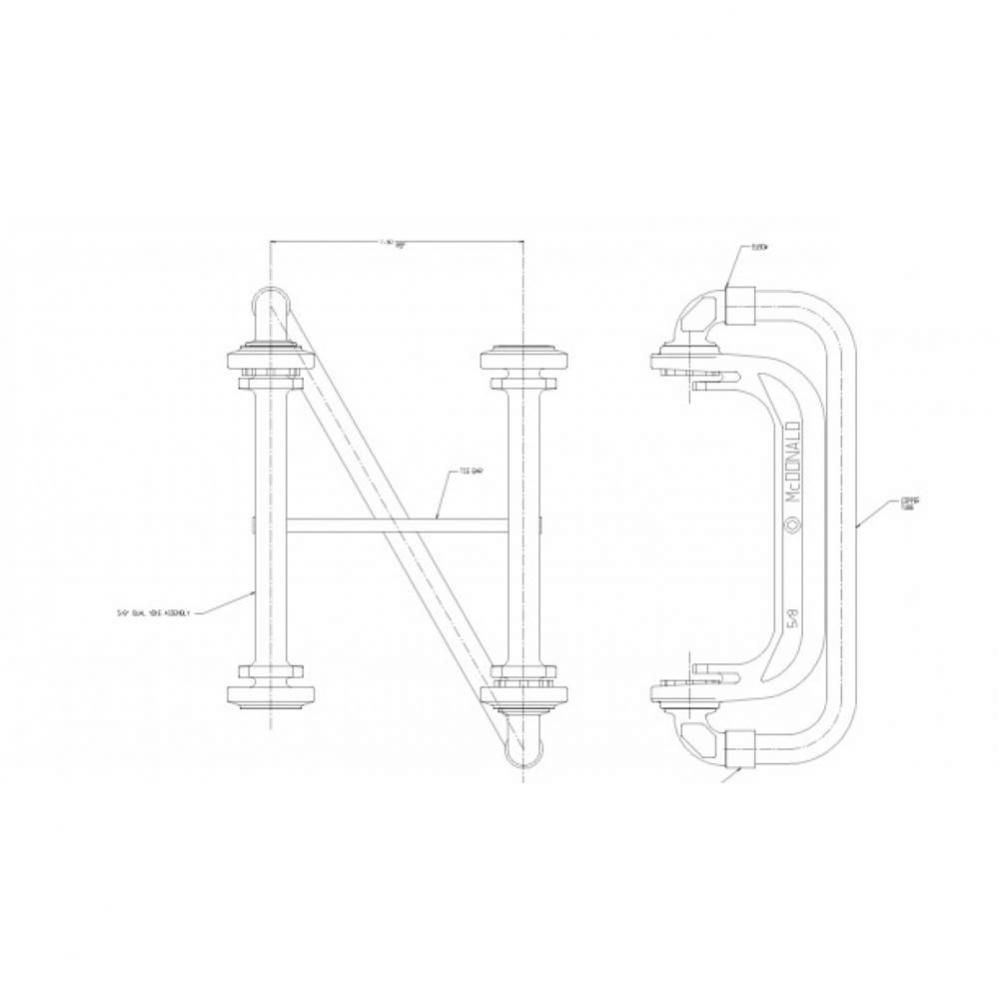 714Z1-LECC 33 YOKE ASSY FLR APVxFLR ELL-BULK
