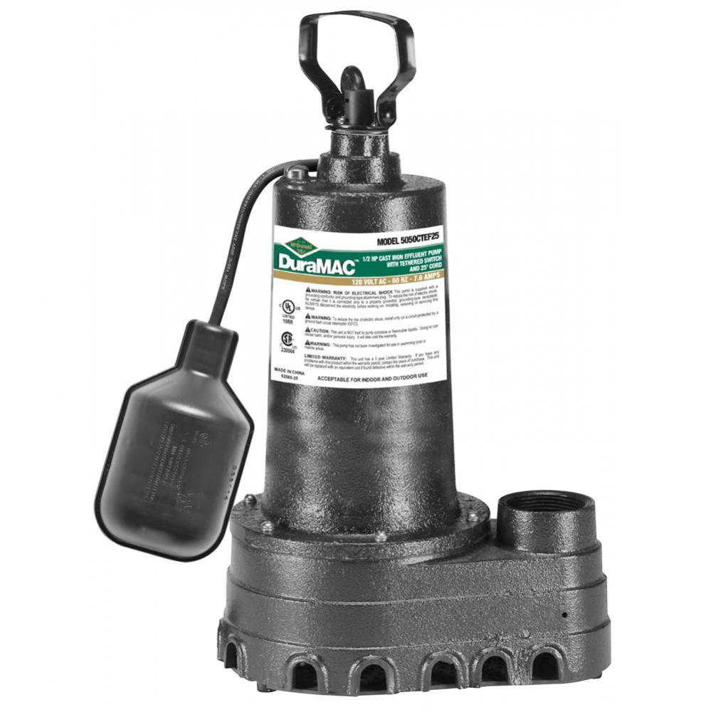 5050Ctef25 Effluent Pump 1/2Hp 115V 1Ph