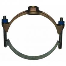 AY McDonald 4148-393 - 3836F 8X3/4 SS SGL STRAP SADDLE 9.05 X FNPT FLT GSKT