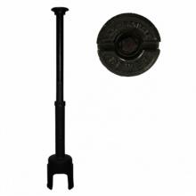 AY McDonald 4516-007 - 5600PS 4 ARCH CURB BOX PENTAGON SWR LID 1.25 UPPER LG BASE