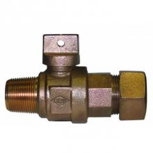 AY McDonald 5123-075 - 74101BCAPT 3/4 BALL CORP/CURB AWWA X CTS - NL