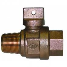 AY McDonald 5126-023 - 74101BCAPF 3/4 BALL CORP/CURB AWWA X FNPT - NL