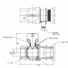 AY McDonald 5149-440 - 76101YV 1X1X04 BVALVE W/PENT DRN FNPTxYOKE-NL