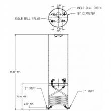 AY McDonald 5189-093 - 792D284KFPP 440X18X7.50 TAN COIL FPBVxFPDCK MNPTxMNPT