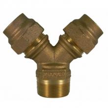 AY McDonald 5192-073 - 708Y2MG 1 1/2X1 Y-BRANCH MNPT X (TWO) CTS -NL