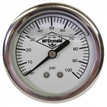 AY McDonald 6011-537 - Pressure Gauge - 100 Psi Liquid Filled