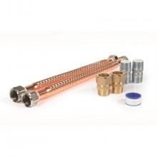 Camco 10193 - Water Heater Conn Kit 15'' Electric 3/4'' Copper Water Connector