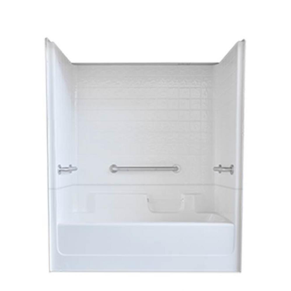 2PC-6034TS-3W Tile Back Wht LH