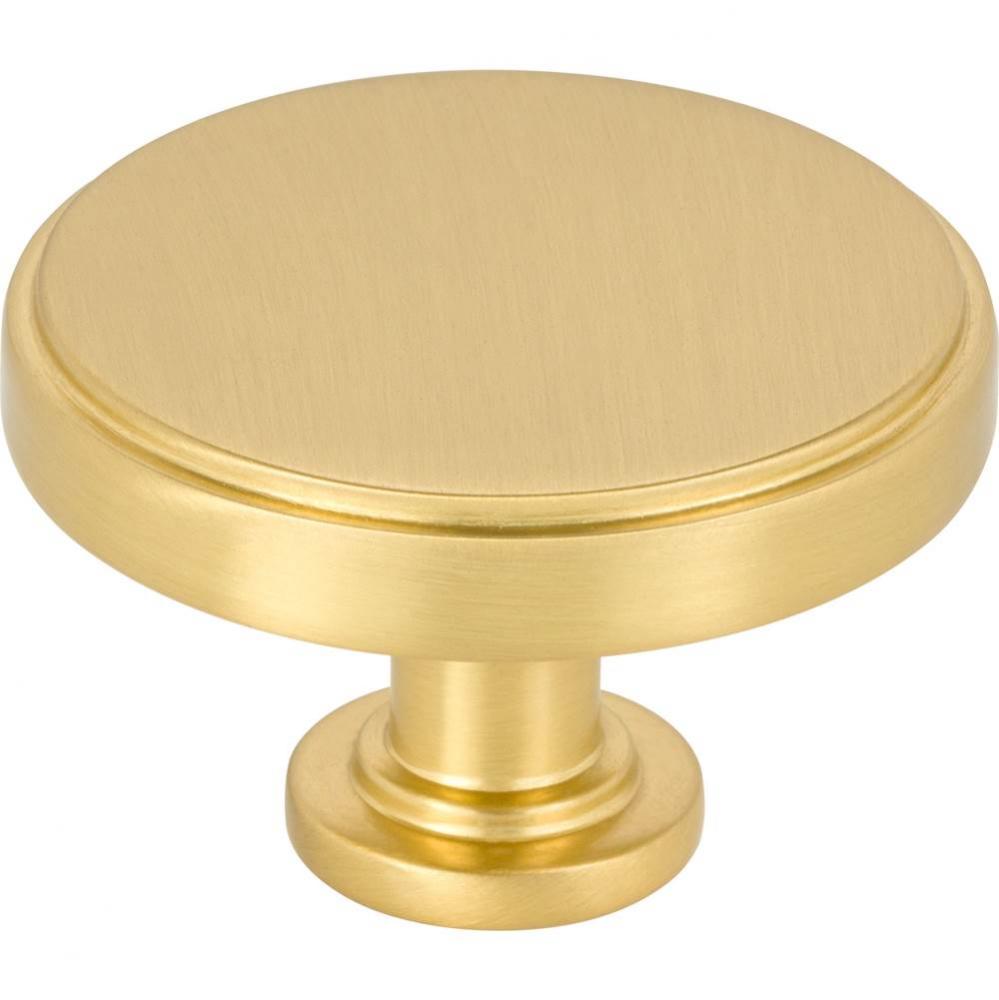 1-3/4'' Diameter Brushed Gold Richard Cabinet Knob