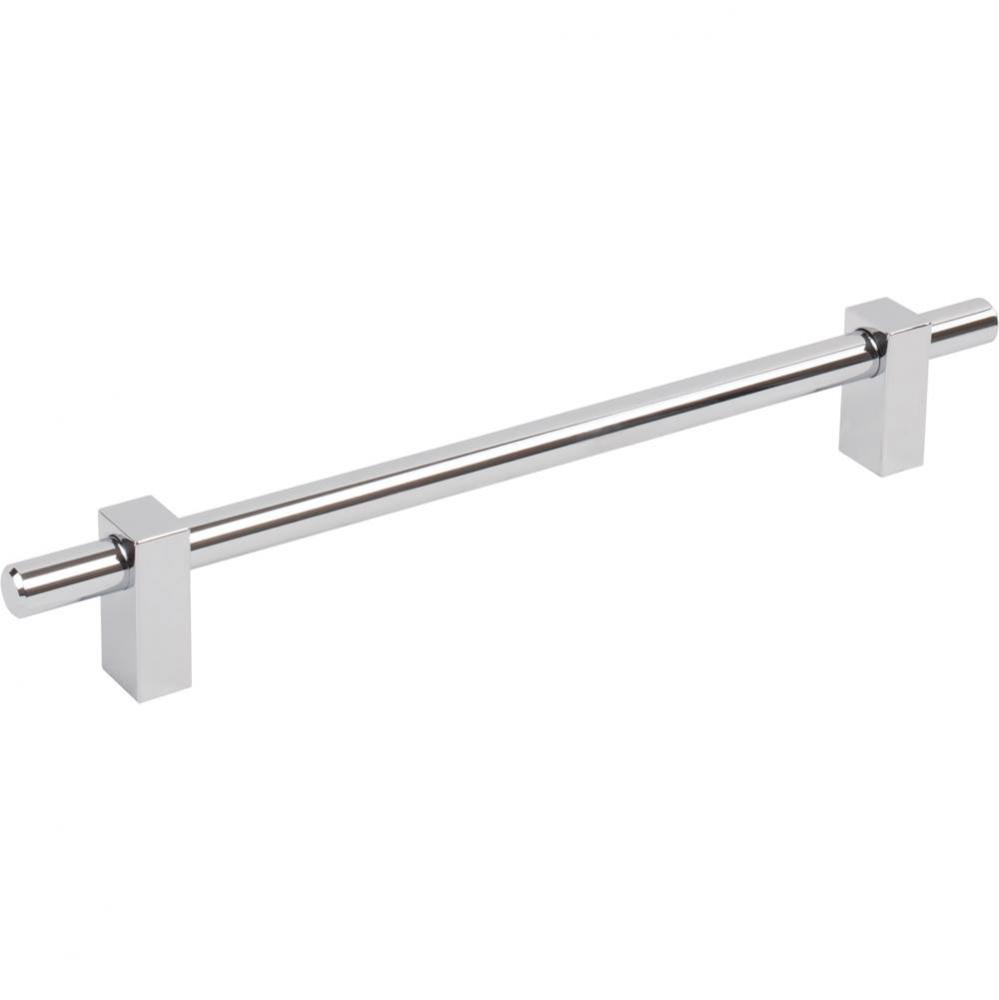 192 mm Center-to-Center Polished Chrome Larkin Cabinet Bar Pull