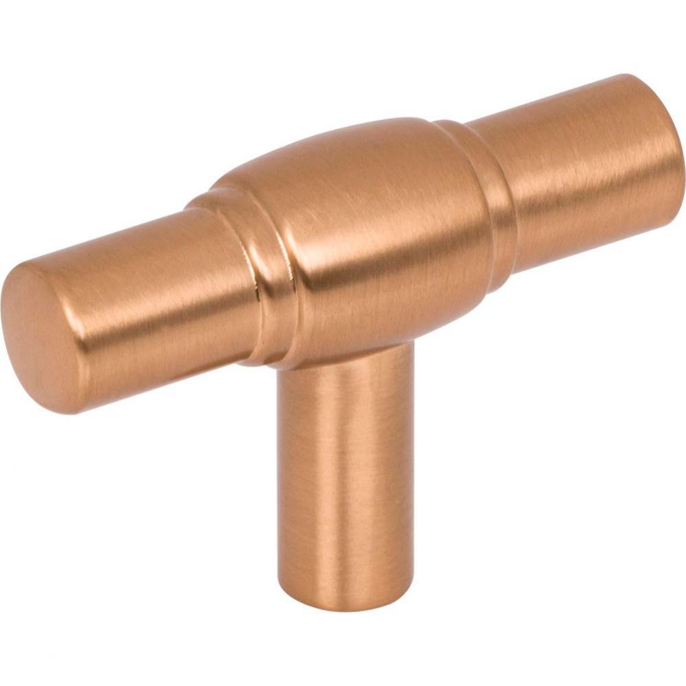 2'' Satin Bronze Hayworth Cabinet ''T'' Knob