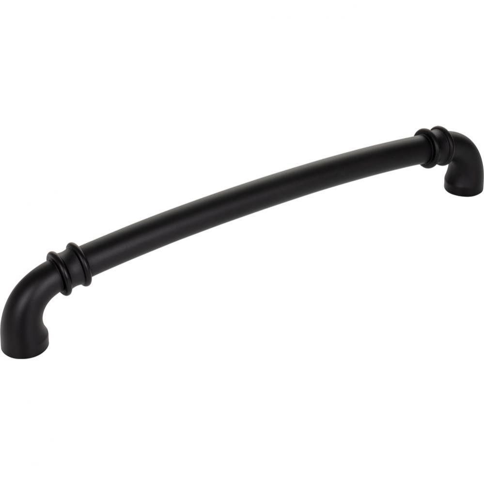 12'' Center-to-Center Matte Black Marie Appliance Handle