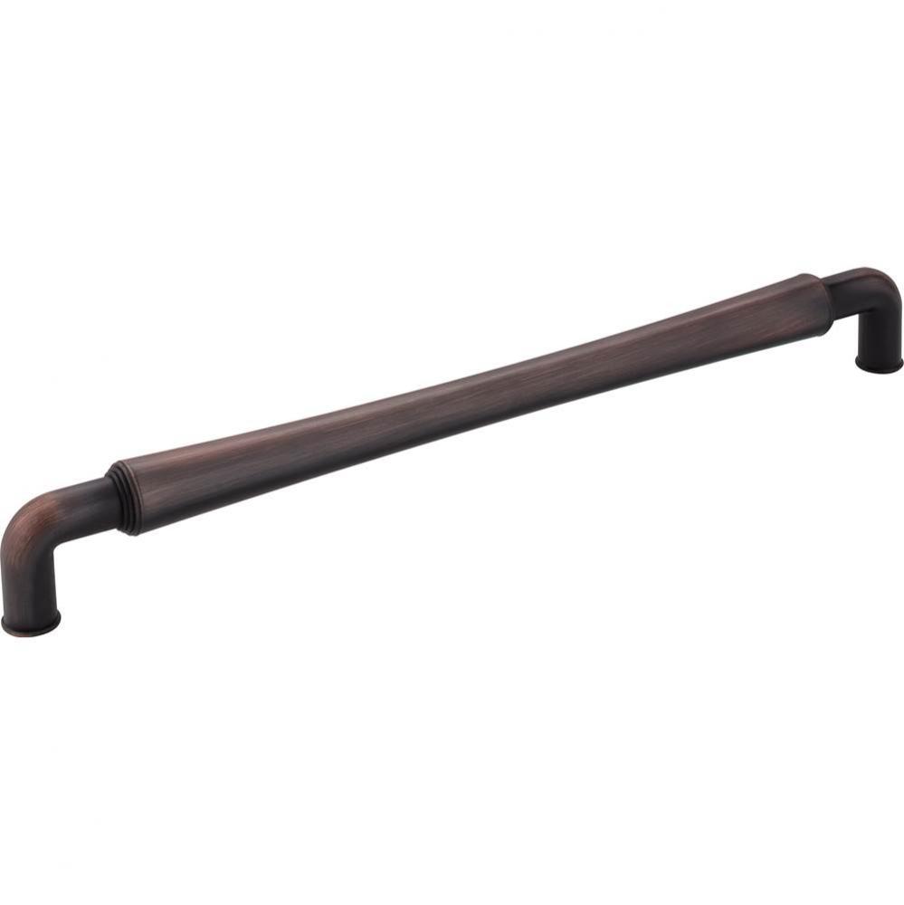 12'' Center-to-Center Brushed Oil Rubbed Bronze Barrel Bremen 2 Appliance Handle
