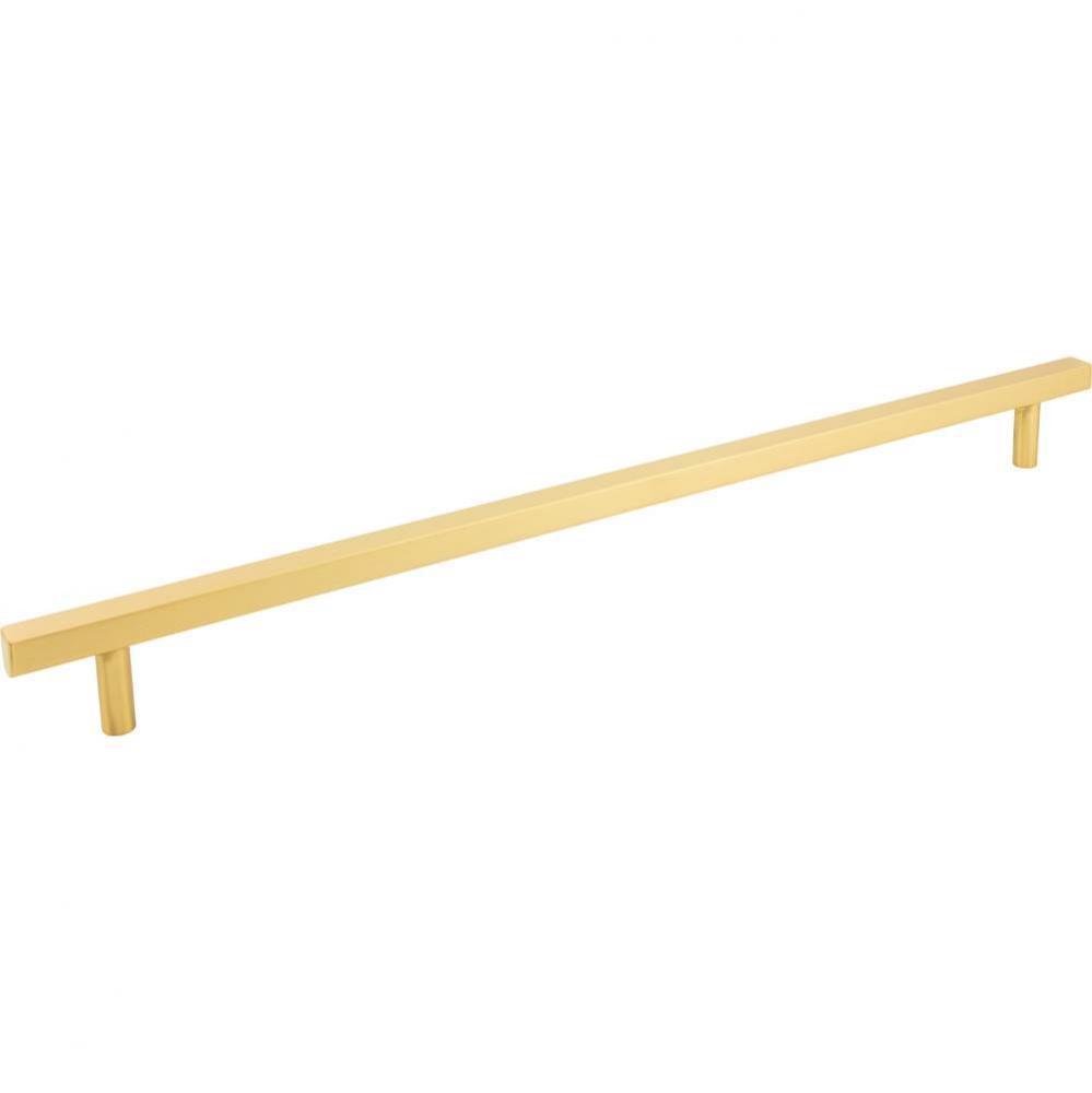 18'' Center-to-Center Brushed Gold Square Dominique Appliance Handle