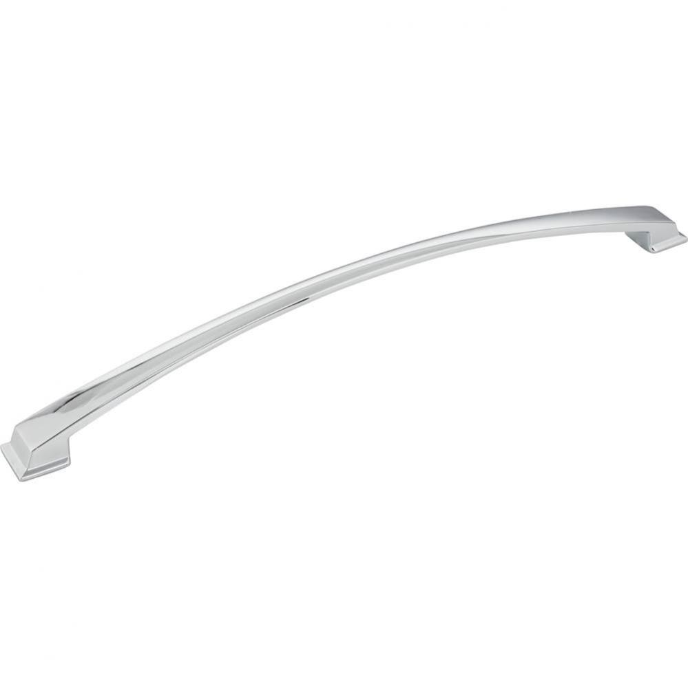 305 mm Center-to-Center Polished Chrome Arched Roman Cabinet Pull