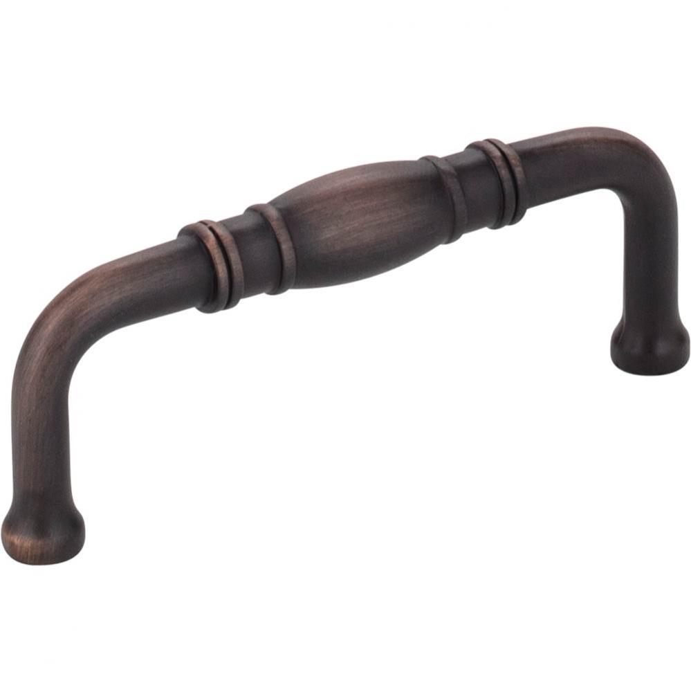 3'' Center-to-Center Brushed Oil Rubbed Bronze Durham Cabinet Pull